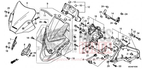 UPPER COWL VFR1200XE de 2014